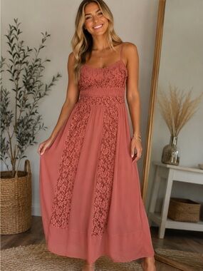 Mauve Pink Lace Very J